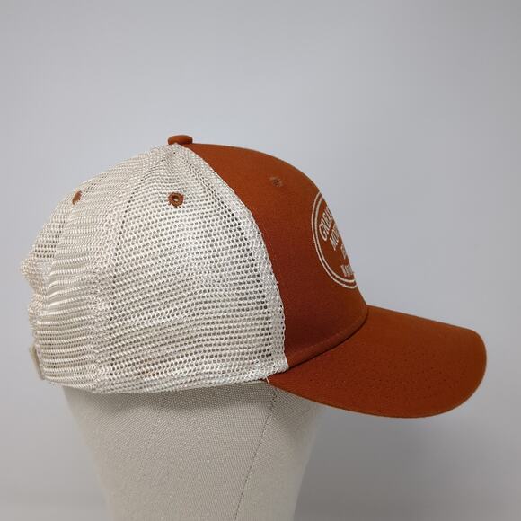 Great Smoky Mountains Est 1934 National Park Trucker Hat Orange OS Mesh Back - Picture 5 of 9